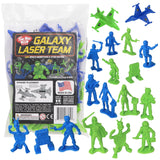 Tim Mee Toy Galaxy Laser Team Figures Blue & Lime Green Main