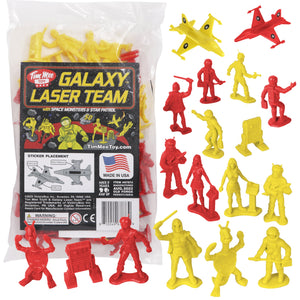 Tim Mee Toy Galaxy Laser Team Figures Red & Yellow Main