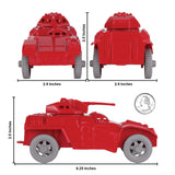 Tim Mee Toy Galaxy Laser Team Space Rover Red Scale