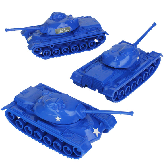 Tim Mee Toy Tank Blue M48 Patton Tank V